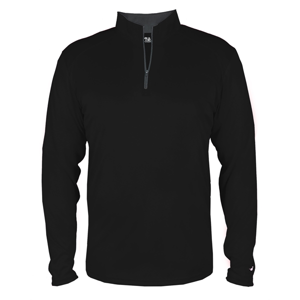 1/4 Zip with Badger sport paneled shoulder for maximum movement.... from ASI 37461 Augusta Sportswear