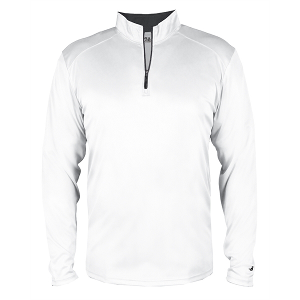 1/4 Zip with Badger sport paneled shoulder for maximum movement.... from ASI 37461 Augusta Sportswear