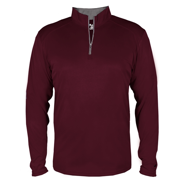 1/4 Zip with Badger sport paneled shoulder for maximum movement.... from ASI 37461 Augusta Sportswear