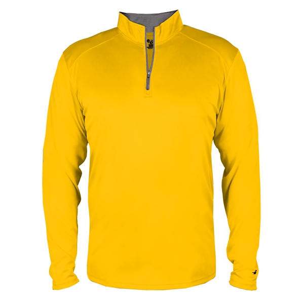 1/4 Zip with Badger sport paneled shoulder for maximum movement.... from ASI 37461 Augusta Sportswear