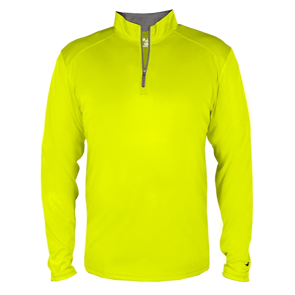 1/4 Zip with Badger sport paneled shoulder for maximum movement.... from ASI 37461 Augusta Sportswear