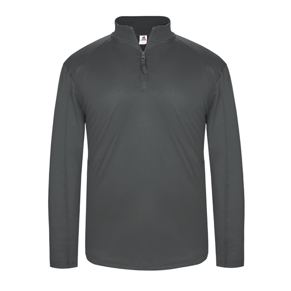 1/4 Zip Badger sport paneled shoulder for maximum movement, self-fabric collar... from ASI 37461 Augusta Sportswear