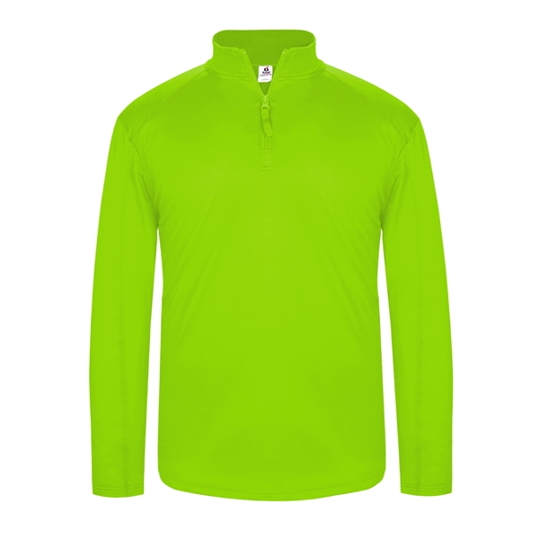 1/4 Zip Badger sport paneled shoulder for maximum movement, self-fabric collar... from ASI 37461 Augusta Sportswear