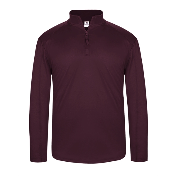 1/4 Zip Badger sport paneled shoulder for maximum movement, self-fabric collar... from ASI 37461 Augusta Sportswear