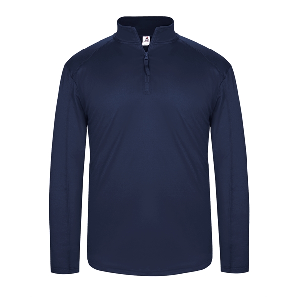 1/4 Zip Badger sport paneled shoulder for maximum movement, self-fabric collar... from ASI 37461 Augusta Sportswear
