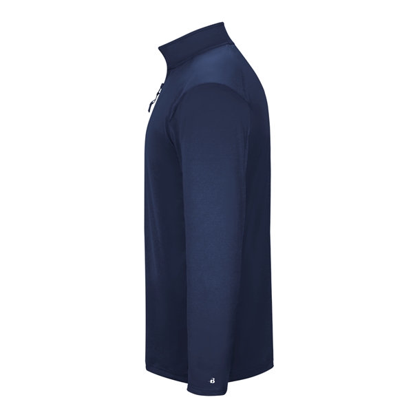 1/4 Zip Badger sport paneled shoulder for maximum movement, self-fabric collar... from ASI 37461 Augusta Sportswear