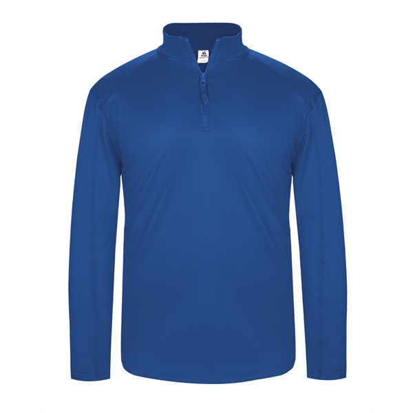 1/4 Zip Badger sport paneled shoulder for maximum movement, self-fabric collar... from ASI 37461 Augusta Sportswear