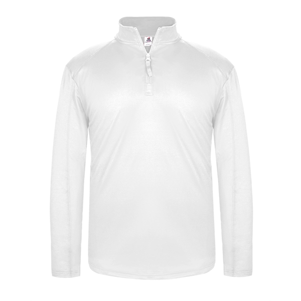 1/4 Zip Badger sport paneled shoulder for maximum movement, self-fabric collar... from ASI 37461 Augusta Sportswear