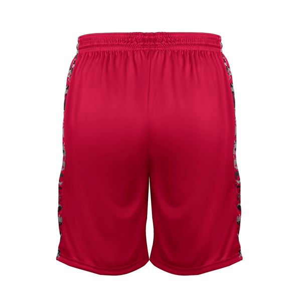 Youth shorts with sublimated digital side inserts, two deep side pockets,... from ASI 37461 Augusta Sportswear