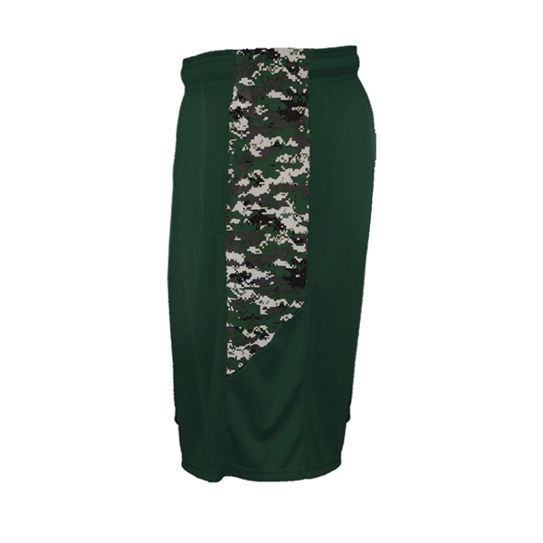 Youth shorts with sublimated digital side inserts, two deep side pockets,... from ASI 37461 Augusta Sportswear