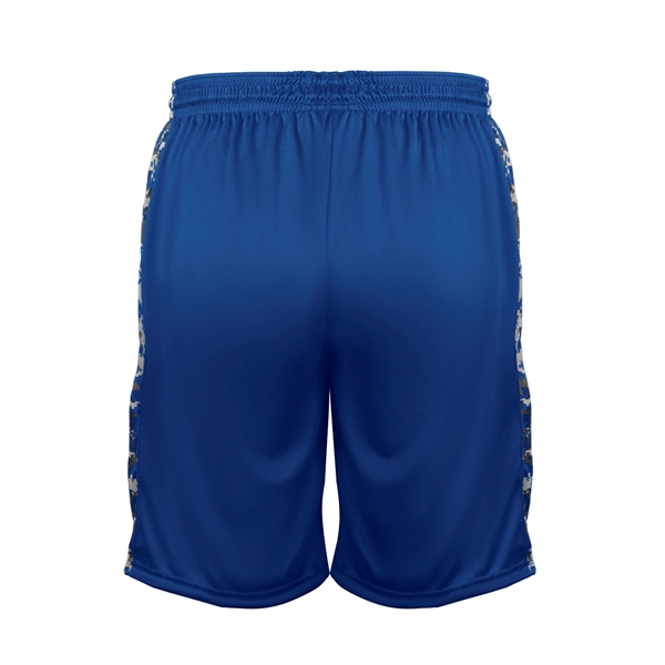 Youth shorts with sublimated digital side inserts, two deep side pockets,... from ASI 37461 Augusta Sportswear