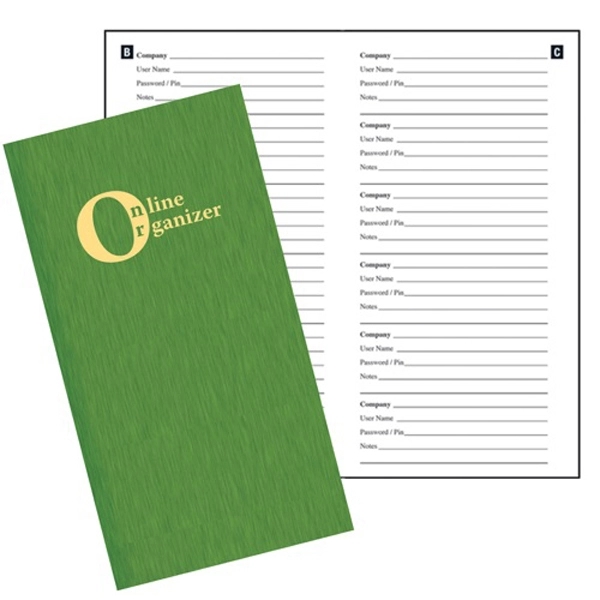 Online/Password Organizer Large shimmer cover 20 pages... from ASI 76575 Payne Publishers Inc / Payne Publishers