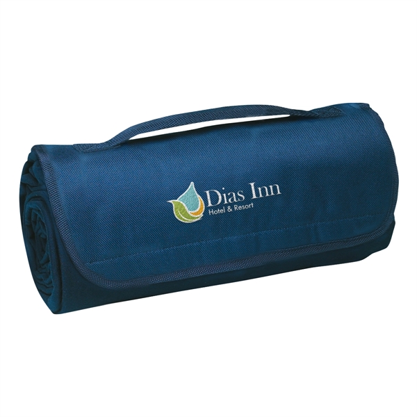 Large 48" x 53" polyester sweatshirt material blanket with fleece underside.... from ASI 61125 Hit Promotional Products / Hit®