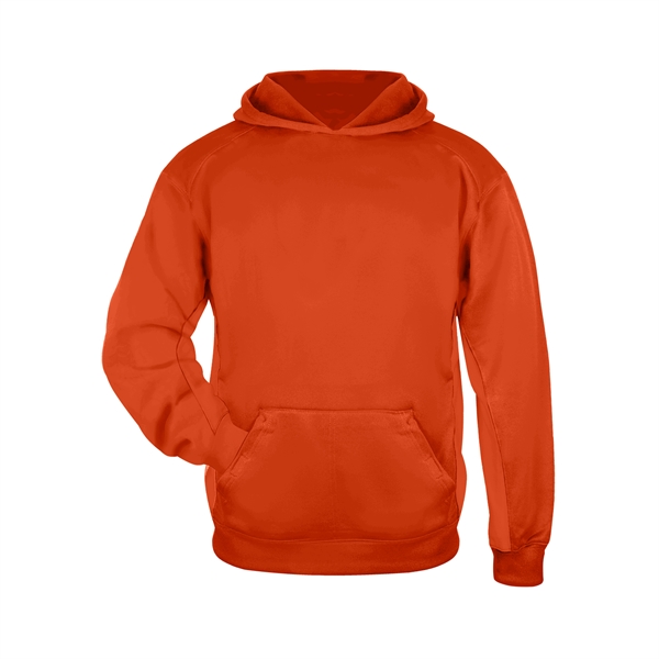 Youth fleece hood with no drawcord, textured waffle weave side and... from ASI 37461 Augusta Sportswear
