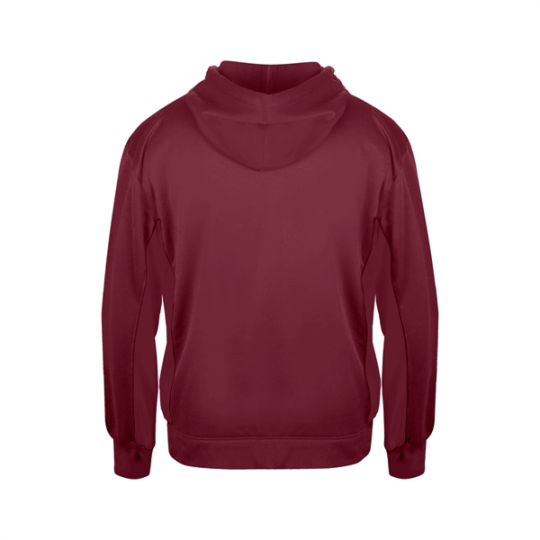 Youth fleece hood with no drawcord, textured waffle weave side and... from ASI 37461 Augusta Sportswear