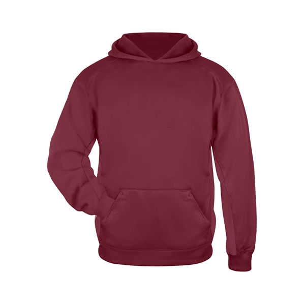 Youth fleece hood with no drawcord, textured waffle weave side and... from ASI 37461 Augusta Sportswear