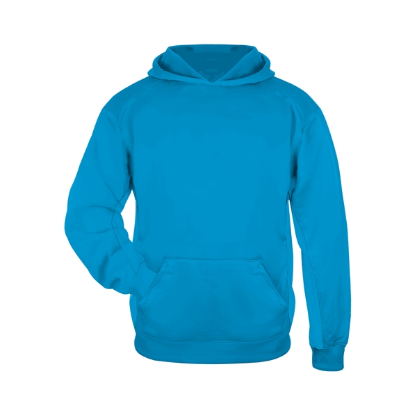 Youth fleece hood with no drawcord, textured waffle weave side and... from ASI 37461 Augusta Sportswear