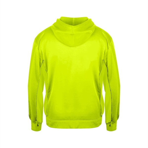 Youth fleece hood with no drawcord, textured waffle weave side and... from ASI 37461 Augusta Sportswear