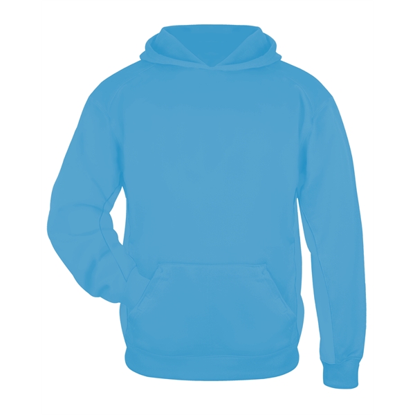 Youth fleece hood with no drawcord, textured waffle weave side and... from ASI 37461 Augusta Sportswear