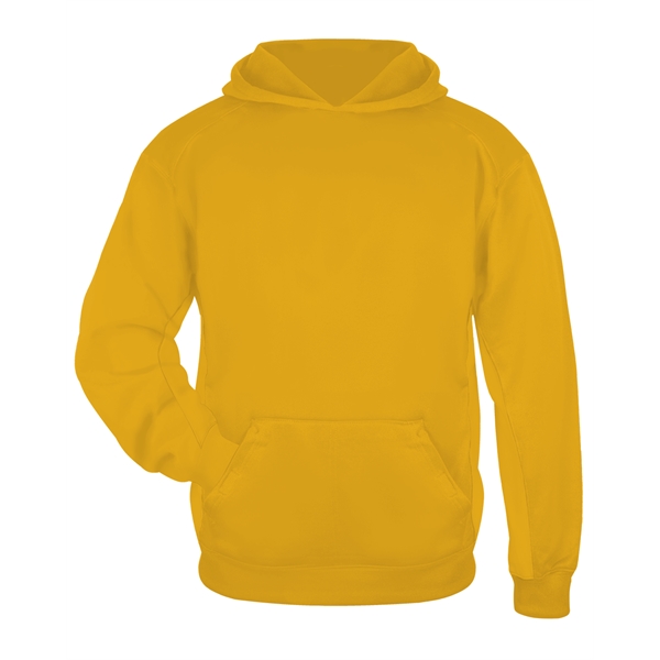 Youth fleece hood with no drawcord, textured waffle weave side and... from ASI 37461 Augusta Sportswear