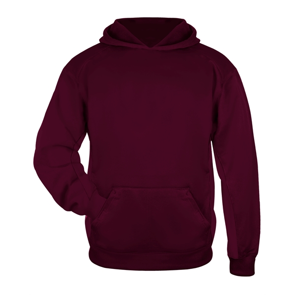 Youth fleece hood with no drawcord, textured waffle weave side and... from ASI 37461 Augusta Sportswear