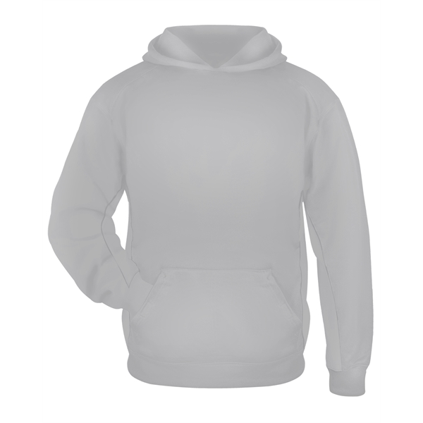 Youth fleece hood with no drawcord, textured waffle weave side and... from ASI 37461 Augusta Sportswear