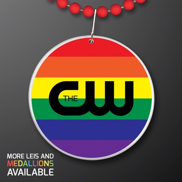 Rainbow Flag Circle Medallion... from ASI 34194 ALightPromos