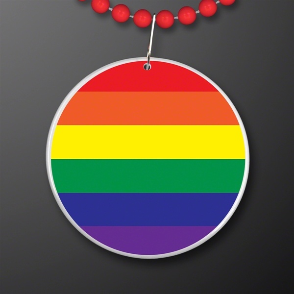 Rainbow Flag Circle Medallion... from ASI 34194 ALightPromos