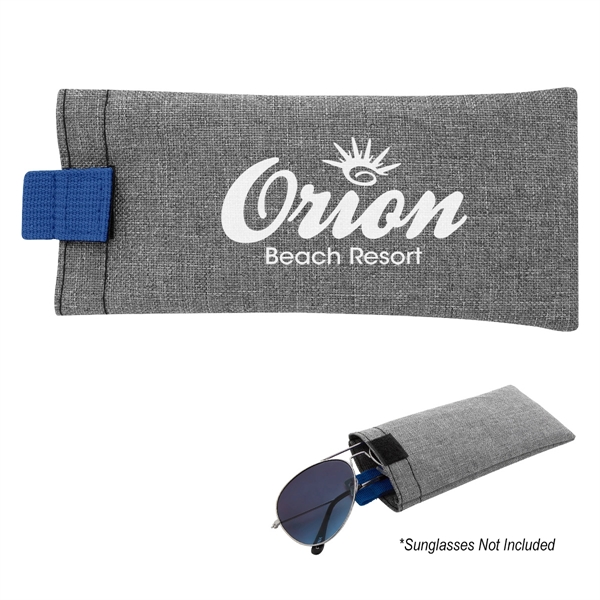 Heathered eyeglass pouch made of 600 denier polyester with a loop... from ASI 61125 Hit Promotional Products / Hit®