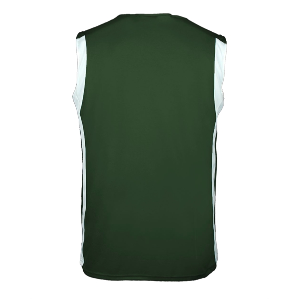 Reversible youth tank with contrast side inserts, double-needle hemmed armholes and... from ASI 37461 Augusta Sportswear