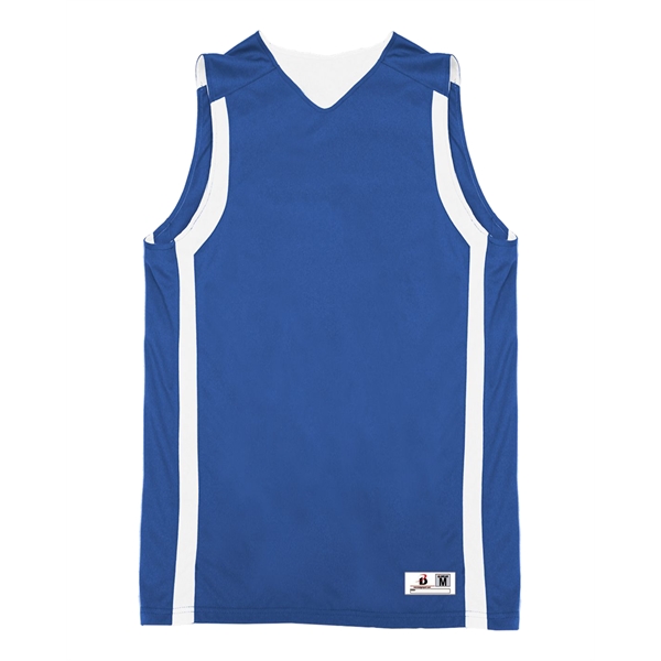 Reversible youth tank with contrast side inserts, double-needle hemmed armholes and... from ASI 37461 Augusta Sportswear
