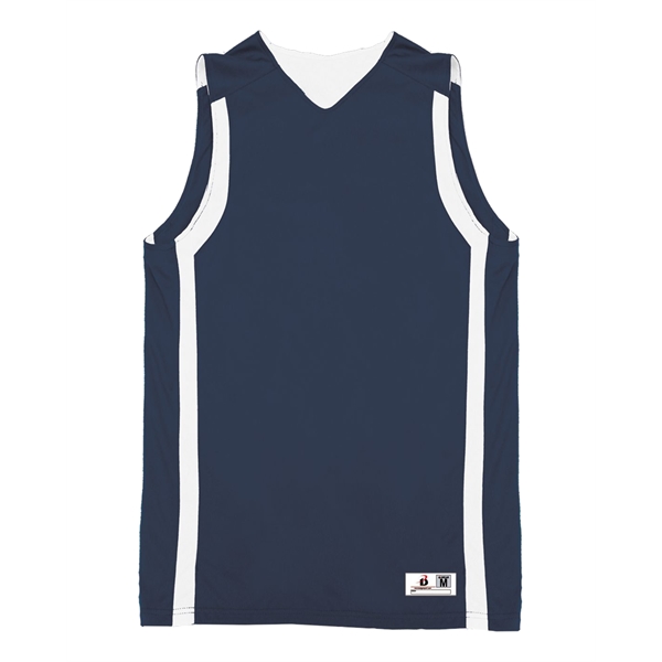Reversible youth tank with contrast side inserts, double-needle hemmed armholes and... from ASI 37461 Augusta Sportswear