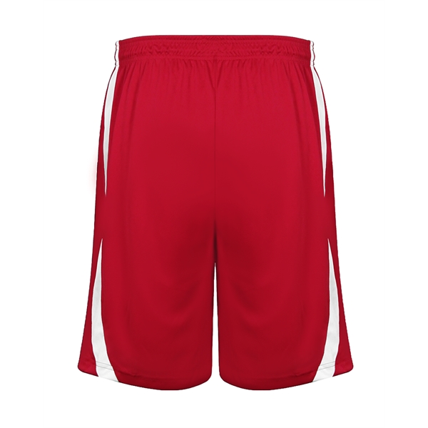 Reversible youth shorts, each layer individually bottom hemmed for easy screening,... from ASI 37461 Augusta Sportswear
