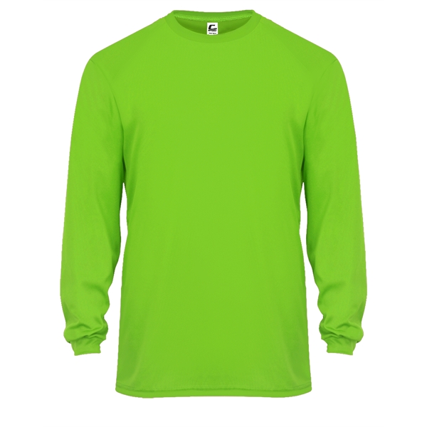 Long sleeve t-shirt with double-needle hem, Self-fabric collar.... from ASI 37461 Augusta Sportswear