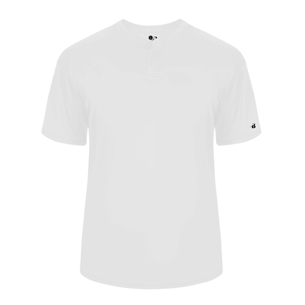 Adult shirt with two button placket, Double-needle hem, Badger heat seal... from ASI 37461 Augusta Sportswear