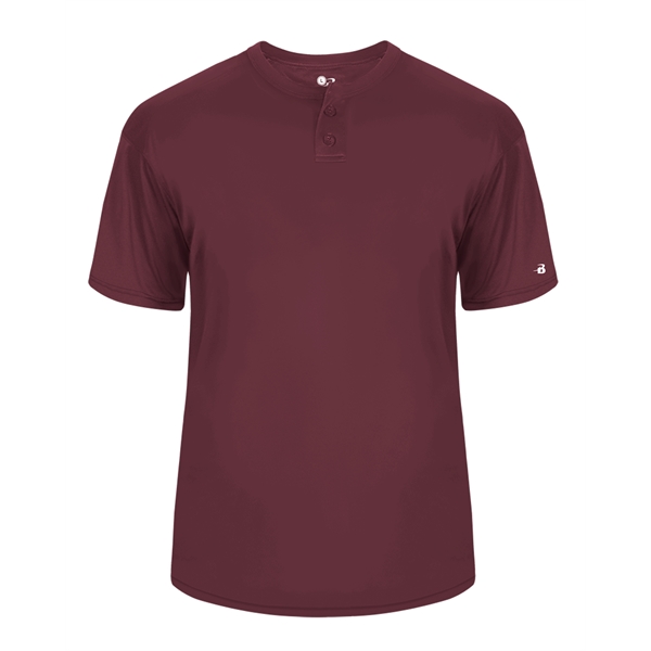 Adult shirt with two button placket, Double-needle hem, Badger heat seal... from ASI 37461 Augusta Sportswear