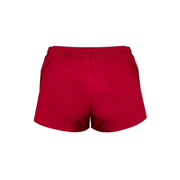Women's shorts 1" covered elastic waistband with drawcord, Badger heat seal... from ASI 37461 Augusta Sportswear