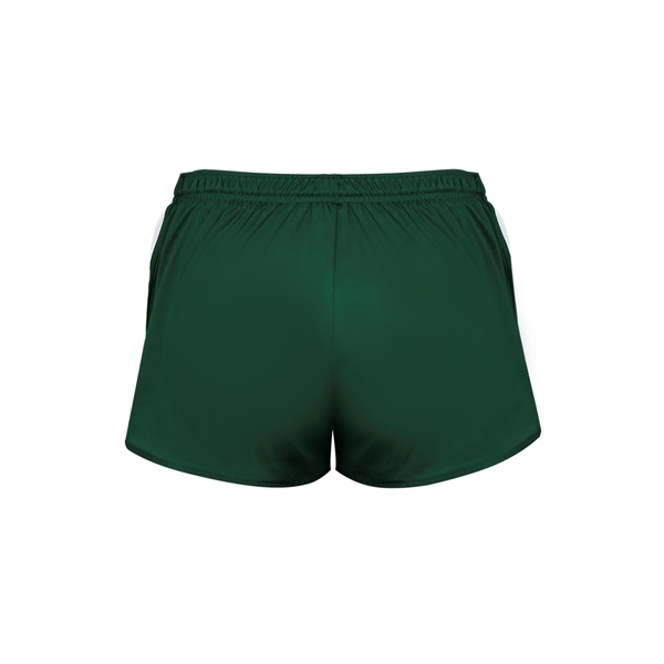Women's shorts 1" covered elastic waistband with drawcord, Badger heat seal... from ASI 37461 Augusta Sportswear