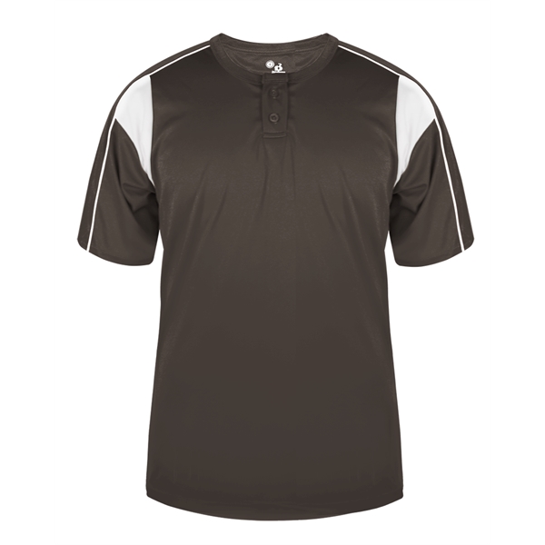 Adult shirt with two button placket, Double-needle hem.... from ASI 37461 Augusta Sportswear