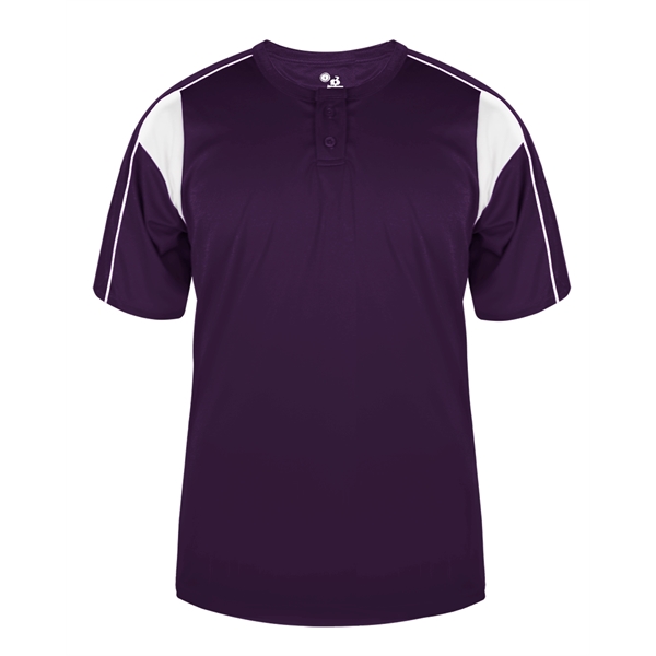 Adult shirt with two button placket, Double-needle hem.... from ASI 37461 Augusta Sportswear