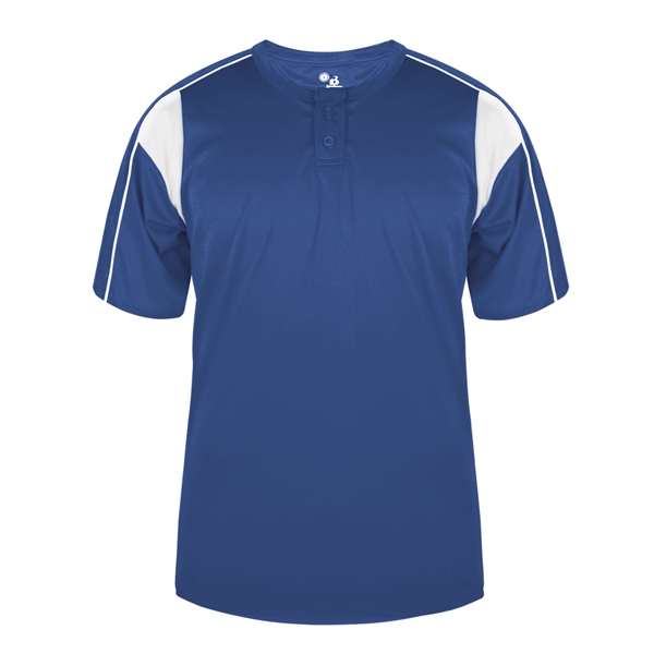 Adult shirt with two button placket, Double-needle hem.... from ASI 37461 Augusta Sportswear