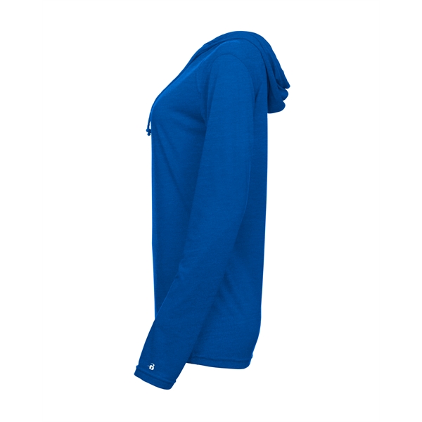 Tri-Blend surplice women's hooded tee.... from ASI 37461 Augusta Sportswear