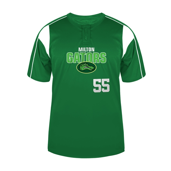 Adult shirt with two button placket, Double-needle hem.... from ASI 37461 Augusta Sportswear