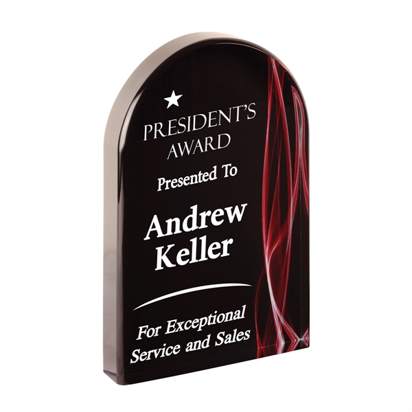 5" x 1" x 8" freestanding arch-shaped acrylic award.... from ASI 74601 Calico