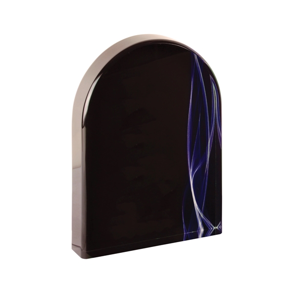 5" x 1" x 7" blue vapor freestanding arch-shaped acrylic award.... from ASI 74601 Calico