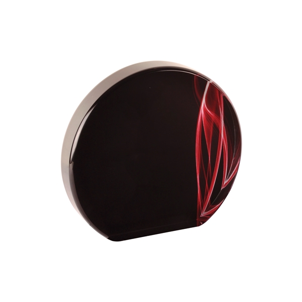 5 3/8" x 1" x 5" round acrylic red vapor freestanding... from ASI 74601 Calico