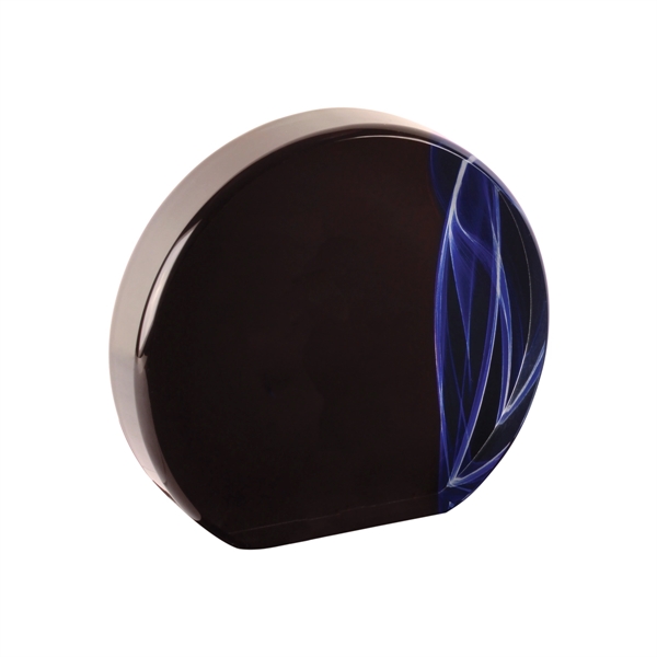 6 1/2" x 1" x 5" round acrylic blue vapor freestanding... from ASI 74601 Calico