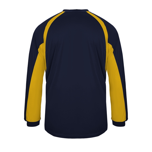 Long Sleeve T-Shirt Double-needle hem, Self-fabric collar and cuffs, Badger heat... from ASI 37461 Augusta Sportswear