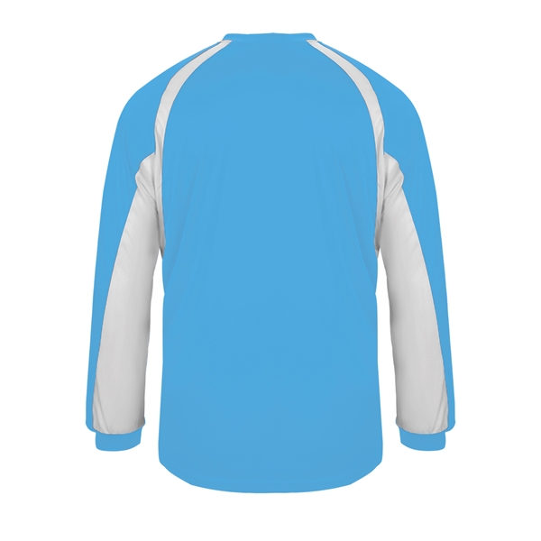 Long Sleeve T-Shirt Double-needle hem, Self-fabric collar and cuffs, Badger heat... from ASI 37461 Augusta Sportswear