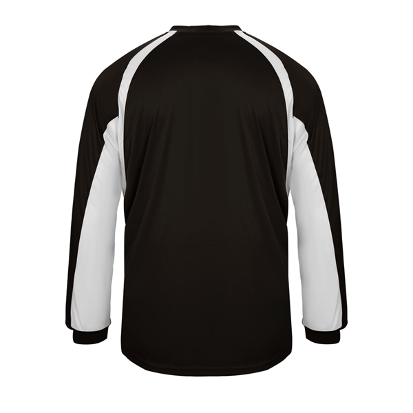 Long Sleeve T-Shirt Double-needle hem, Self-fabric collar and cuffs, Badger heat... from ASI 37461 Augusta Sportswear